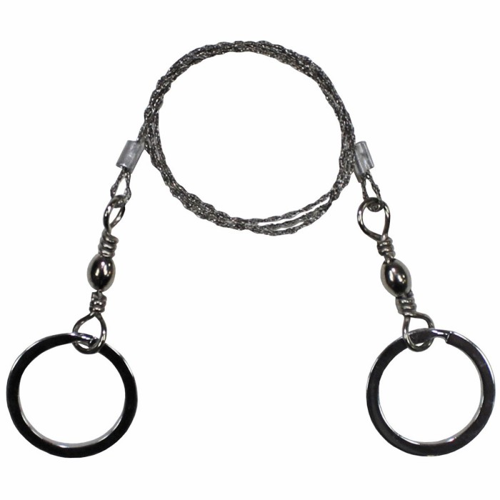 MFH Drahtsäge, mit 2 Ringen, extra stabile Ausführung